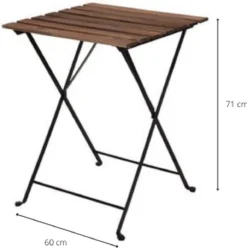 Wooners® Bistroset - Tuintafel Met Twee Stoelen - Metaal En Hout - Zwart 7 Wooners® Bistroset - Tuintafel Met Twee Stoelen - Metaal En Hout - Zwart -Tuinwereld Verkoop 1193x1200 4