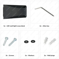 HOFTRONIC Lowa - LED Wandlamp Rechthoek - Up And Down Light (2 Lichts) - 6 Watt 3000K Warm Wit Licht - Modern Design - IP54 Waterdicht - Geschikt Als Binnen En Buiten Wandlamp - 3 Jaar Garantie -Tuinwereld Verkoop 1193x1200 7