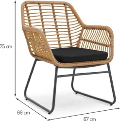 Milton & Oldbrook Tuinset 4-delig Kilsund Naturel -Tuinwereld Verkoop 1196x1200 2