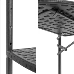 Relaxdays Balkontafel Inklapbaar, Balkon Tafel Rotan, Hangtafel Reling - Zwart -Tuinwereld Verkoop 1198x1200 7