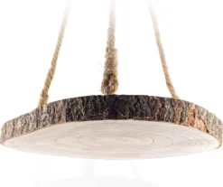 Merkloos Plantenhanger Boomstam Schijf | 30-35cm | Handgemaakt | Planten-houder / Hang-plant | Planten Accessoires | Decoratie Houten Hang Plank | -Tuinwereld Verkoop 1200x1007 6