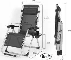 Brulo - Ligstoel Tuin - Ligstoelen - Strandstoel Opvouwbaar - Tuinstoel - Incl Tafel En Hoofdkussen -Tuinwereld Verkoop 1200x1012 1