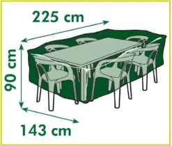 Nature - Tuinmeubelhoes - Beschermhoes Voor Tafel (rechthoekig) - H90 X 225 X 143cm 7 Nature - Tuinmeubelhoes - Beschermhoes Voor Tafel (rechthoekig) - H90 X 225 X 143cm -Tuinwereld Verkoop 1200x1018