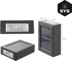 Shopyourstuff - Solar - Tuinverlichting Op Zonne-energie - Wandlamp Voor Buiten - 2Stuks -Tuinwereld Verkoop 1200x1019 1