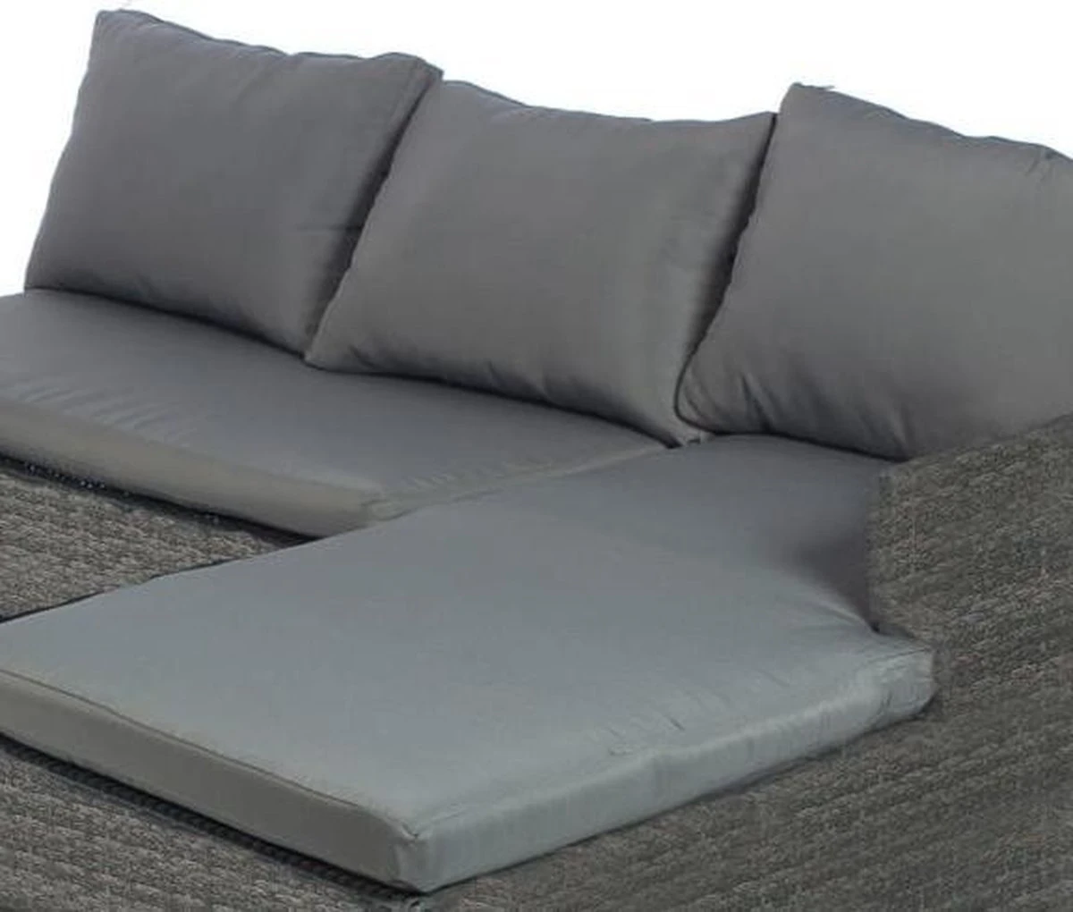 MaxxGarden Loungeset – Rattan Hoekset - 4 Persoons - Incl. Salontafel - Grijs 3 MaxxGarden Loungeset – Rattan Hoekset - 4 Persoons - Incl. Salontafel - Grijs - Afbeelding 3