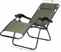 Capture Outdoor, Opklapbare Luxe Ligstoel "Relax RZ-1", Verstelbare Rugleuning, Luxe Armleuningen, Opgespannen Gevoerd Doek, Afneembaar Kussen, … -Tuinwereld Verkoop 1200x1028