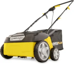 Powerplus POWXG7513 Elektrische Verticuteermachine - Mos Verwijderaar - 1400W - 320mm Maaibreedte - 45L Opvangbak - Incl. Gazonbeluchter/grasbeluchter