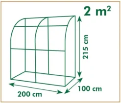 Nature - Kas - Muurkas - H215 X 200 X 100cm - Groen -Tuinwereld Verkoop 1200x1030 8