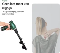 MaatWorkz - Grondboor - 25 CM - Boormachine - Bollenplanter - Moestuin - Palenboor - Boor - Tuin -Tuinwereld Verkoop 1200x1045 4