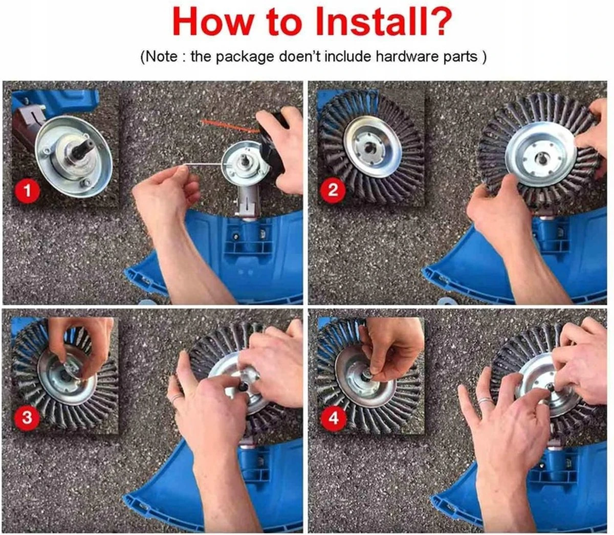 Merkloos Onkruidborstel - Voegenborstel - Elektrisch - Bosmaaier - Staalborstel - Universeel - 20cm 6 Merkloos Onkruidborstel - Voegenborstel - Elektrisch - Bosmaaier - Staalborstel - Universeel - 20cm - Afbeelding 6