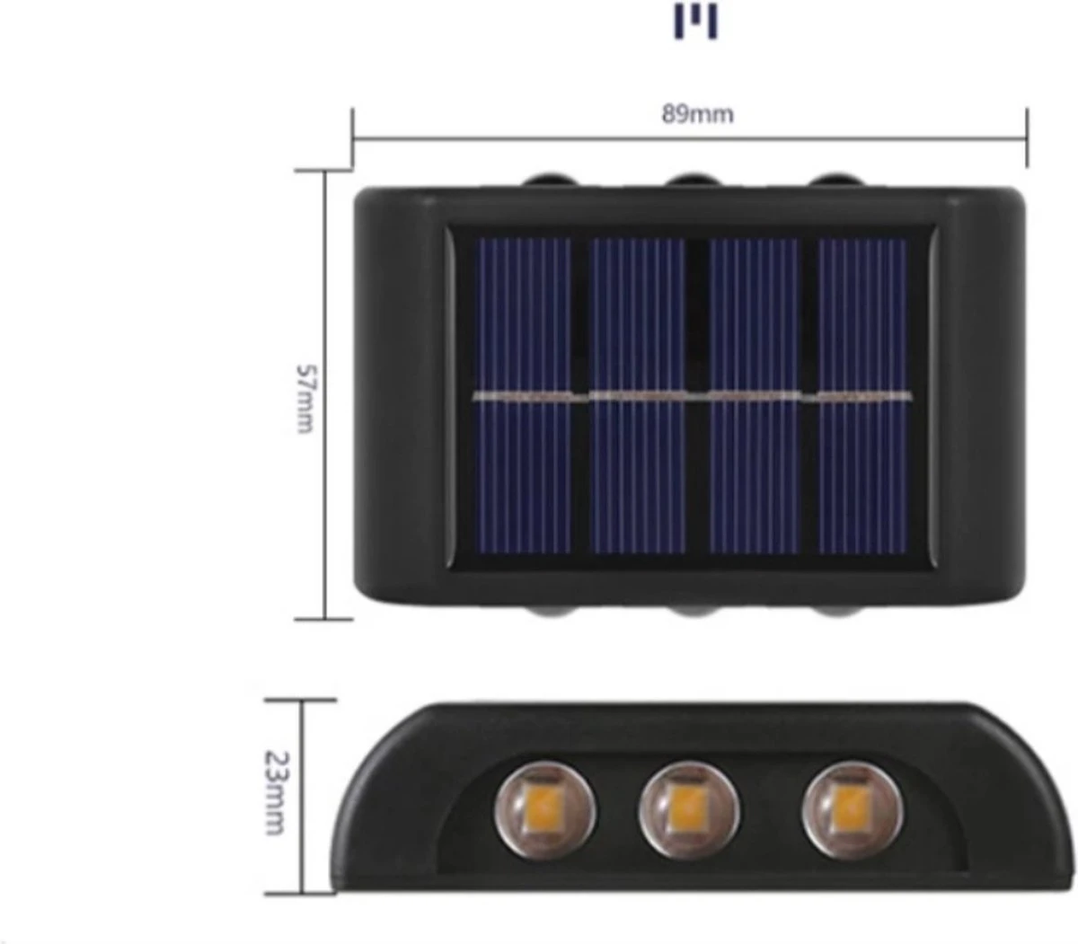 Solar Led Lampen 2 Stuks - Sfeervolle Tuinverlichting Op Zonne Energie - Waterdichte Tuinlampen - Warm Wit Licht - Schutting Lamp - Solar - Balkon Lamp - Buitenverlichting - Tweezijdige Solarlamp - Buitenverlichting 6 Solar Led Lampen 2 Stuks - Sfeervolle Tuinverlichting Op Zonne Energie - Waterdichte Tuinlampen - Warm Wit Licht - Schutting Lamp - Solar - Balkon Lamp - Buitenverlichting - Tweezijdige Solarlamp - Buitenverlichting - Afbeelding 6