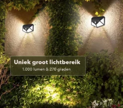 JC's - Solar Buitenlamp Bewegingssensor - 2 STUKS - 100 LED - Solar Wandlamp - Buiten & Tuin Sensor - Buitenverlichting Op Zonne-energie 9 JC's - Solar Buitenlamp Bewegingssensor - 2 STUKS - 100 LED - Solar Wandlamp - Buiten & Tuin Sensor - Buitenverlichting Op Zonne-energie -Tuinwereld Verkoop 1200x1052 2