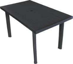 VidaXL Tuintafel 126x76x72 Cm Kunststof Antraciet 17 VidaXL Tuintafel 126x76x72 Cm Kunststof Antraciet -Tuinwereld Verkoop 1200x1053