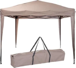 Ambiance Easy-up Partytent - 3x3m - Opvouwbaar - Taupe