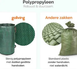 Goliving Tuinafvalzak - Set Van 2- Tuinafvalzakken Opvouwbaar - Tuinzak - Tuinafvalemmer - 2x 280 Liter - Groen 10 Goliving Tuinafvalzak - Set Van 2- Tuinafvalzakken Opvouwbaar - Tuinzak - Tuinafvalemmer - 2x 280 Liter - Groen -Tuinwereld Verkoop 1200x1068 5