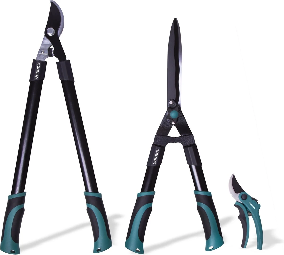 VONROC Snoeischaren Set / Snoeiset - 3-delig - Takkenschaar, Heggenschaar En Snoeischaar 1 VONROC Snoeischaren Set / Snoeiset - 3-delig - Takkenschaar, Heggenschaar En Snoeischaar