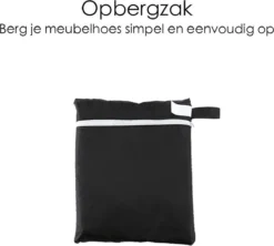 Merkloos Beschermhoes Voor Tuinmeubelen - 250x250x90cm - Zwart -Tuinwereld Verkoop 1200x1078