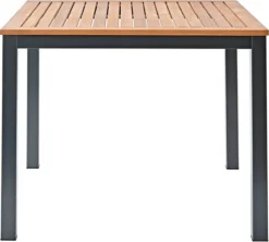 NATERIAL - Tuintafel Vierkant ORIS - 4 Personen - Houten Tafel 90x90 Cm - Aluminium - Met Houten Blad - Eucalyptus -Tuinwereld Verkoop 1200x1079 1