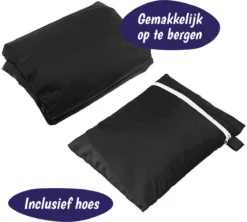Merkloos Parasolhoes Met Rits En Trekkoord – Beschermhoes Voor Zweefparasol & Staande Parasol – Waterdicht Afdekhoes – Hoes Voor Hangparasol – Inclusief Opberghoes – Zwart - 205 Cm -Tuinwereld Verkoop 1200x1079