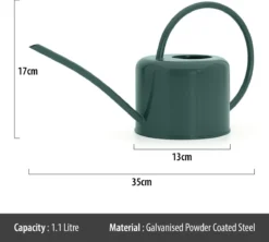 CKB LTD - Gieters - Gieter - Retro - Gietertje - Kleine Gieter Voor Binnen En Buiten - 1 Liter - Groen Plantengieter Tuingieter Bloemengieter Mini Klein Metaal Binnenplantjes Gietertjes Tuingieters Vintage Kamerplanten Buitengieter Binnenshuis -Tuinwereld Verkoop 1200x1079 3
