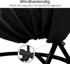 Egg Swing Beschermhoes - 2-Persoons Hangstoel - Beschermhoes Hangstoel Egg - Waterproof - Universeel Model -Tuinwereld Verkoop 1200x1085