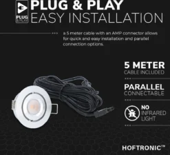 HOFTRONIC Sienna - Veranda Inbouwspots 6x3W - 12 Volt - Complete Veranda Set - 2700K Zeer Warm Wit - IP44 Waterdicht - Dimbare Inbouwspots Met Afstandsbediening - Kantelbaar - 5mm Diameter - 30mm Inbouwdiepte Voor Badkamer En Tuin -Tuinwereld Verkoop 1200x1092 3