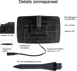 A Sunny Day Solar Lichtsnoer Buiten Inclusief 25 LED Lampen Voor Buiten - Lichtsnoer Op Zonne-energie - 25 LED Lampen - Solar Tuinverlichting - Lichtslinger - Prikkabel - Priklicht - Lichtsnoer -Tuinwereld Verkoop 1200x1103 4
