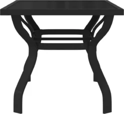 Prolenta Premium - Tuintafel 140x70x70 Cm Staal En Glas Zwart -Tuinwereld Verkoop 1200x1108