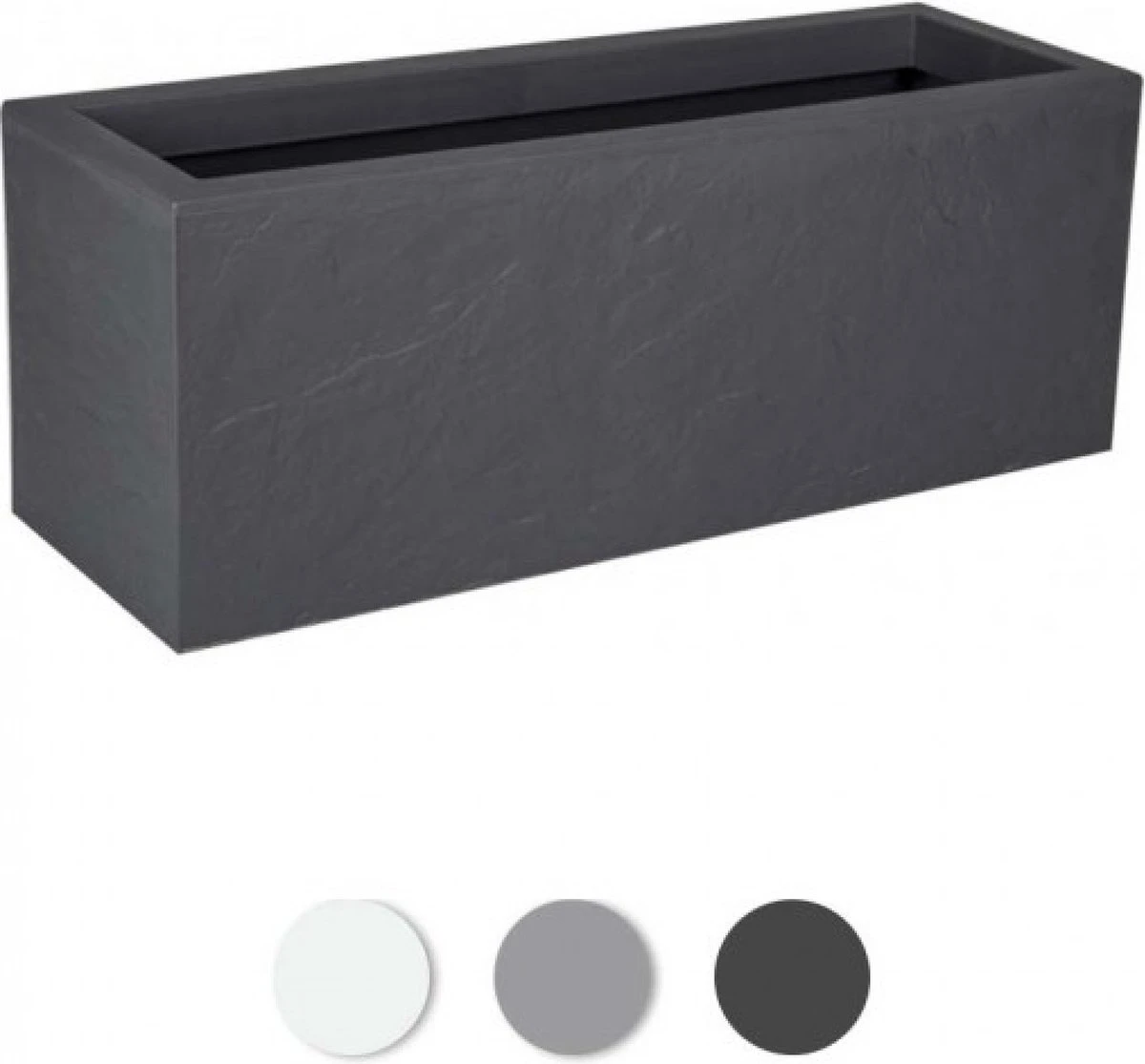 EDA Plantenbak - Bloembak - 57L - 79,5 X 29,5 X 29,5 Cm - Antraciet 1 EDA Plantenbak - Bloembak - 57L - 79,5 X 29,5 X 29,5 Cm - Antraciet