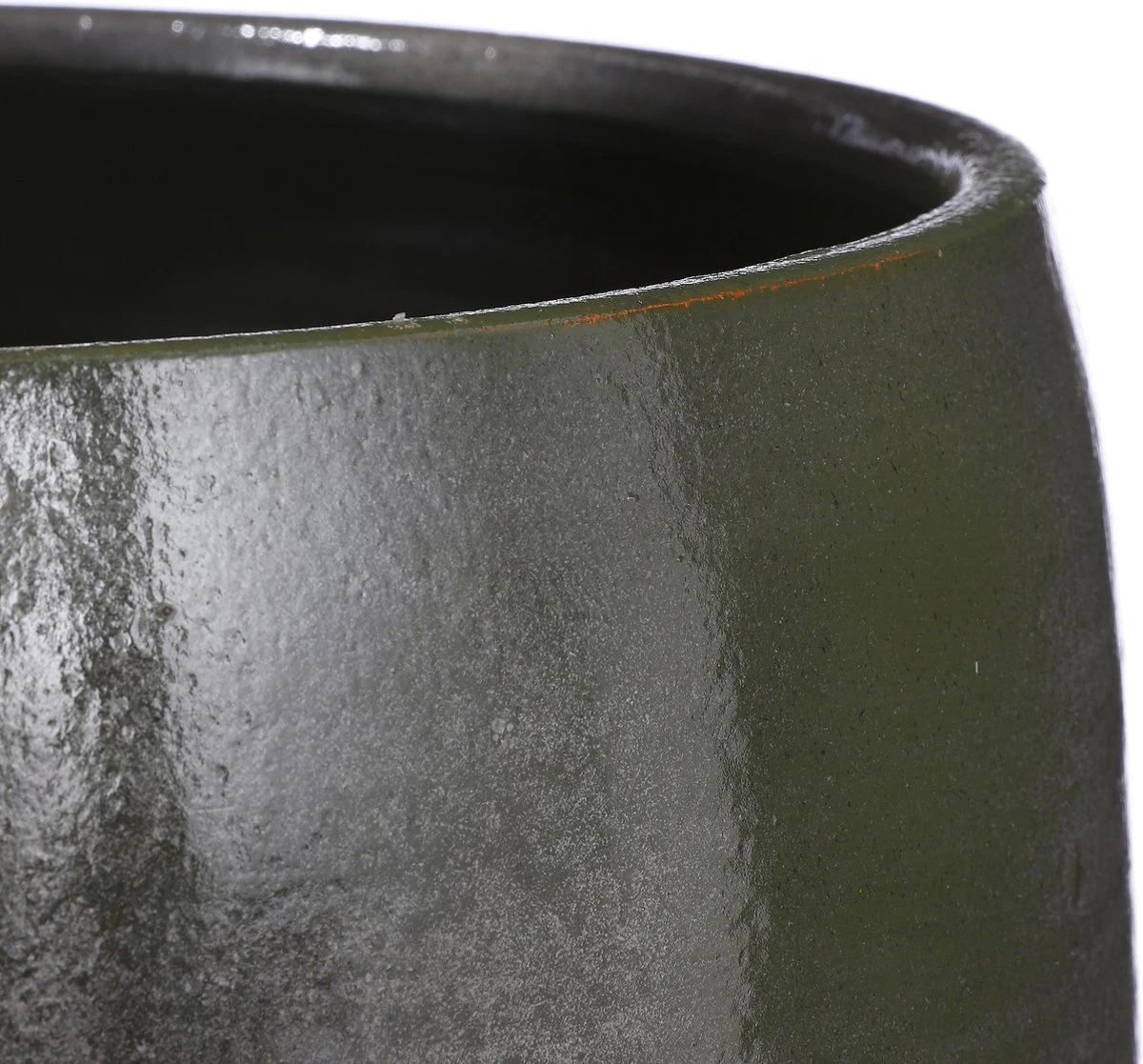 Mica Decorations Lester Bloempot - H31 X Ø33 Cm - Terracotta - Groen 5 Mica Decorations Lester Bloempot - H31 X Ø33 Cm - Terracotta - Groen - Afbeelding 5