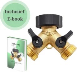 Y Stuk Kraan - Kraan Splitter - Waterverdeler - Buitenkraan - Waterverdeler 2 Weg – Messing - Afzonderlijk Af Te Sluiten -Tuinwereld Verkoop 1200x1121 3