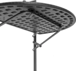 Relaxdays Balkontafel Inklapbaar, Balkon Tafel Rotan, Hangtafel Reling - Zwart -Tuinwereld Verkoop 1200x1122