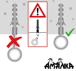 Metalen Ophangset Tot 160kg - Massieve Bevestiging Set Voor Hangstoel Hangmat - Plafond Wand Montage -Tuinwereld Verkoop 1200x1123