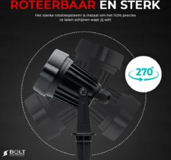 Bolt Electronics ® Tuinspot – Tuinverlichting LED Buiten – Hanglamp Buitenverlichting – Prikspot Buitenlamp - RGB Lamp – Bedienbaar Via App Tuinlamp – IP68 Waterdicht Muurlamp – Wandlamp – Verlichting Terras En Tuin – 9 Stuks -Tuinwereld Verkoop 1200x1128 7