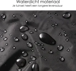 Merkloos Beschermhoes Voor Tuinmeubelen - 250x250x90cm - Zwart -Tuinwereld Verkoop 1200x1129