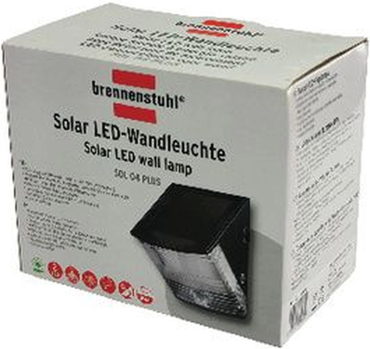 Brennenstuhl LED-zonnelamp Met Bewegingssensor / Buitenverlichting Met Geïntegreerd Zonnepaneel En Infrarood Bewegingssensor, Zwart 13 Brennenstuhl LED-zonnelamp Met Bewegingssensor / Buitenverlichting Met Geïntegreerd Zonnepaneel En Infrarood Bewegingssensor, Zwart - Afbeelding 13