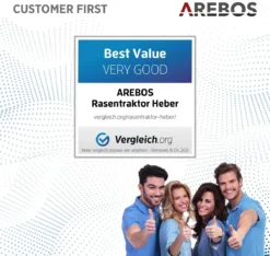 AREBOS Zitmaaierkrik Zitmaaier Kriksysteem Krik Hijstoestel Reinigingshulp 400kg -Tuinwereld Verkoop 1200x1135 5