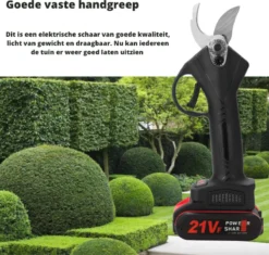 Elektrische Snoeischaar - Accu Snoeischaar - 2 Accu's - Professioneel - Tuinschaar -Tuinwereld Verkoop 1200x1141 13