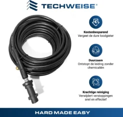 Techweise - Rioolslang Voor Kärcher K2 T/m K7 - 15M - Met 4 Achterwaartse Hogedruksproeiers -Tuinwereld Verkoop 1200x1144 5