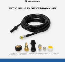 Techweise - Rioolslang Voor O.a. Kärcher - 15M - Met Roterende En Voorwaartse Kop 10 Techweise - Rioolslang Voor O.a. Kärcher - 15M - Met Roterende En Voorwaartse Kop -Tuinwereld Verkoop 1200x1145 6