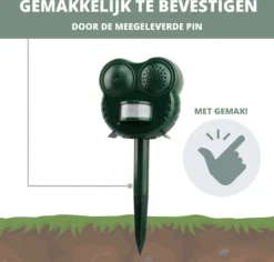 Niceey Kattenverjager - Ultrasone Verjager- Kattenschrik - Vogelverjager - Marterverjager - Ongedierte Verjager - Op Batterijen - Waterdicht - Extra Groot Bereik -Tuinwereld Verkoop 1200x1147 8