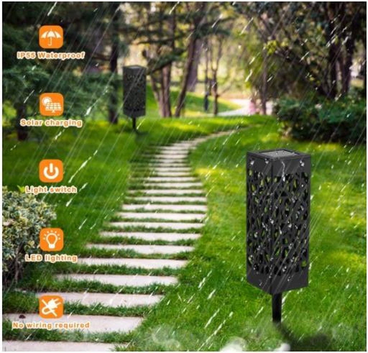 Tuinlamp Solar 6 Stuks Balkon Tuin Terras Sierverlichting Tuinverlichting Grond Verlichting Zonne-energie Led Sfeer Verlichting 2 Tuinlamp Solar 6 Stuks Balkon Tuin Terras Sierverlichting Tuinverlichting Grond Verlichting Zonne-energie Led Sfeer Verlichting - Afbeelding 2