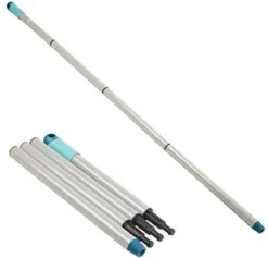 Merkloos Leifheit Opvouwbare Inklapbare Zelfmontage-vervanging 4-delige Connector Bezemsteel