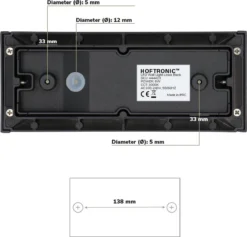 HOFTRONIC Lowa - LED Wandlamp Rechthoek - Up And Down Light (2 Lichts) - 6 Watt 3000K Warm Wit Licht - Modern Design - IP54 Waterdicht - Geschikt Als Binnen En Buiten Wandlamp - 3 Jaar Garantie -Tuinwereld Verkoop 1200x1152 8