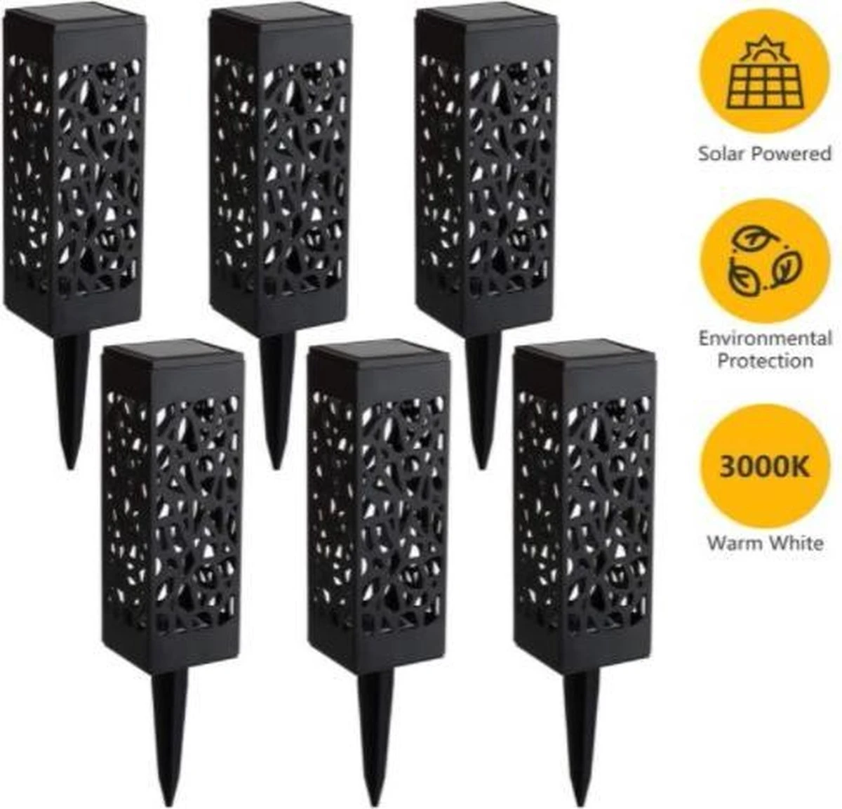 Tuinlamp Solar 6 Stuks Balkon Tuin Terras Sierverlichting Tuinverlichting Grond Verlichting Zonne-energie Led Sfeer Verlichting 4 Tuinlamp Solar 6 Stuks Balkon Tuin Terras Sierverlichting Tuinverlichting Grond Verlichting Zonne-energie Led Sfeer Verlichting - Afbeelding 4