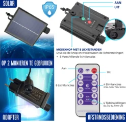 SHINE - Lichtsnoer - Lichtslinger Op Zonne-energie - Solar Led Prikkabel - Feestverlichting - Lampjes Slinger - Tuinverlichting - Vintage Basic Sfeerverlichting - 10 Meter En 12 Led Plug-In Lampen -Tuinwereld Verkoop 1200x1155 5
