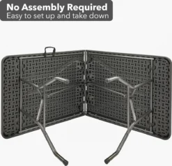 MaxxGarden Vouwtafel - Zwart - Rotanlook - 180x75x74 Cm -Tuinwereld Verkoop 1200x1156 2