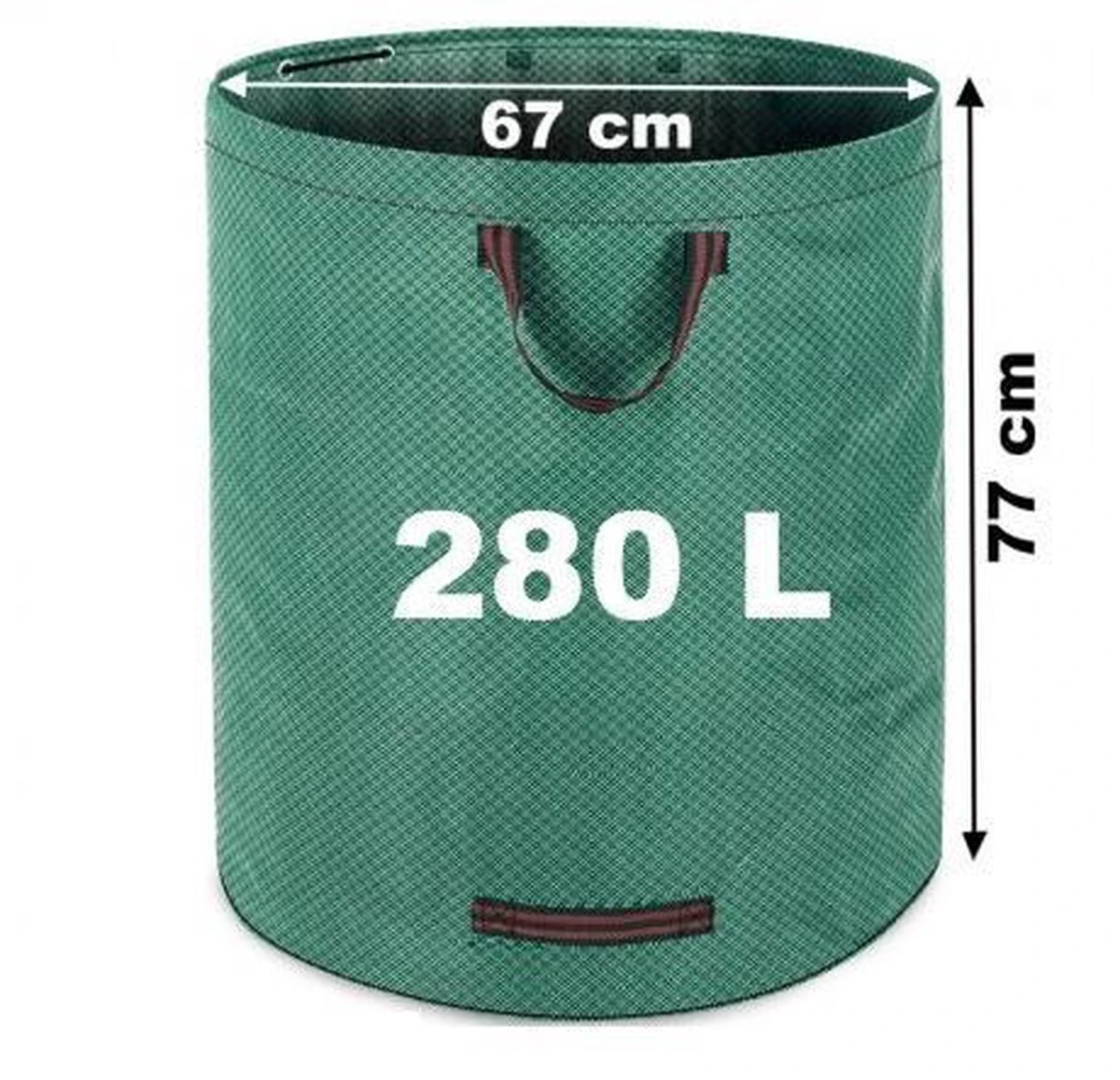 Gardebruk Tuinafvalzak - 2 Stuks 280L – 77x67cm/Opvouwbaar - Groen 8 Gardebruk Tuinafvalzak - 2 Stuks 280L – 77x67cm/Opvouwbaar - Groen - Afbeelding 8