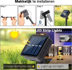 Cynergie - Tuinverlichting Op Zonneenergie - 20 X Led Lampen - Solar Lampjes Met Paddenstoelen - Kerstverlichting Buiten -Tuinwereld Verkoop 1200x1174 2