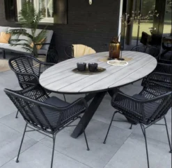 Ovale Tuintafel Cyprus 180cm | Wood | Polywood & Aluminium 8 Ovale Tuintafel Cyprus 180cm | Wood | Polywood & Aluminium -Tuinwereld Verkoop 1200x1175